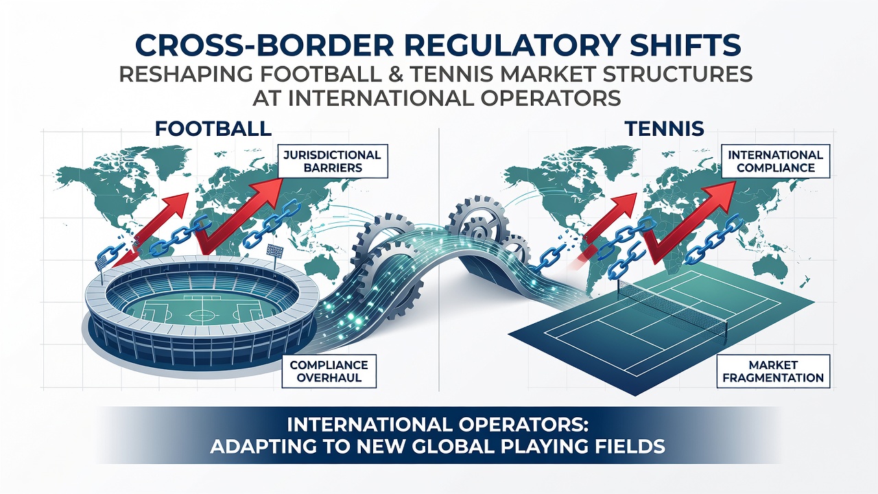 International operators adjusting football and tennis betting platforms amid new cross-border rules