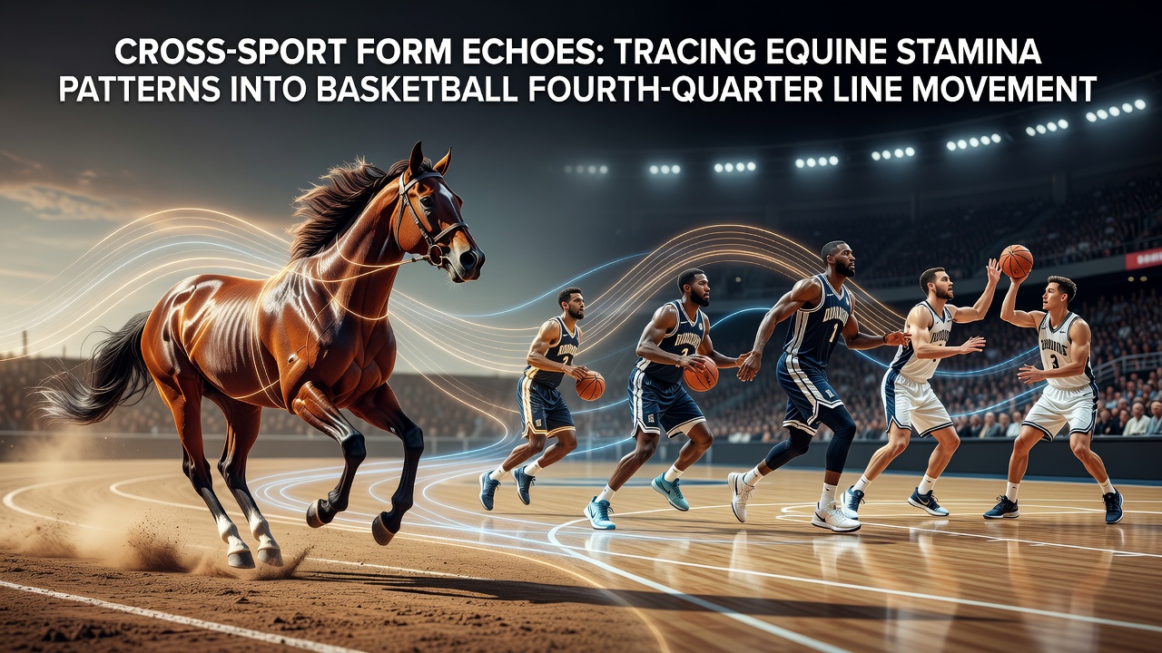 Operator dashboard displaying mapped stamina patterns between horse racing sections and basketball quarter lines