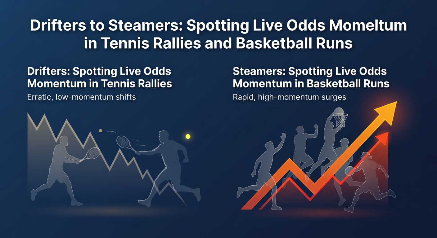 Dynamic tennis rally captured mid-swing, highlighting live odds fluctuations on a betting interface overlay