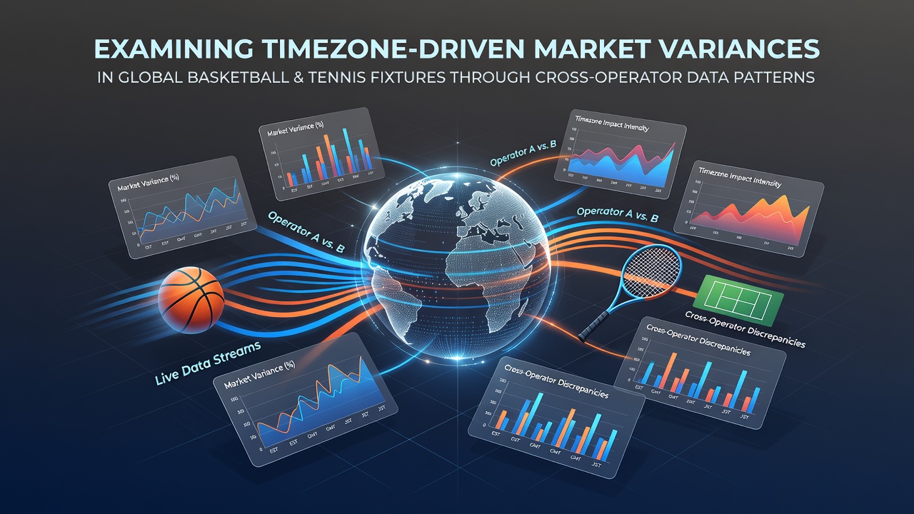 Global map showing timezone overlaps for basketball and tennis fixtures across major betting markets