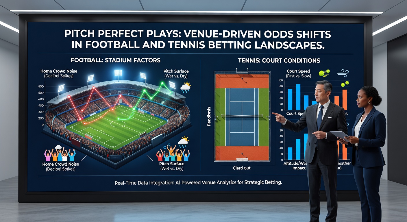 Tennis players locked in a intense clay court rally at a grand slam venue, illustrating surface-specific strategies that drive pre-match and live odds adjustments